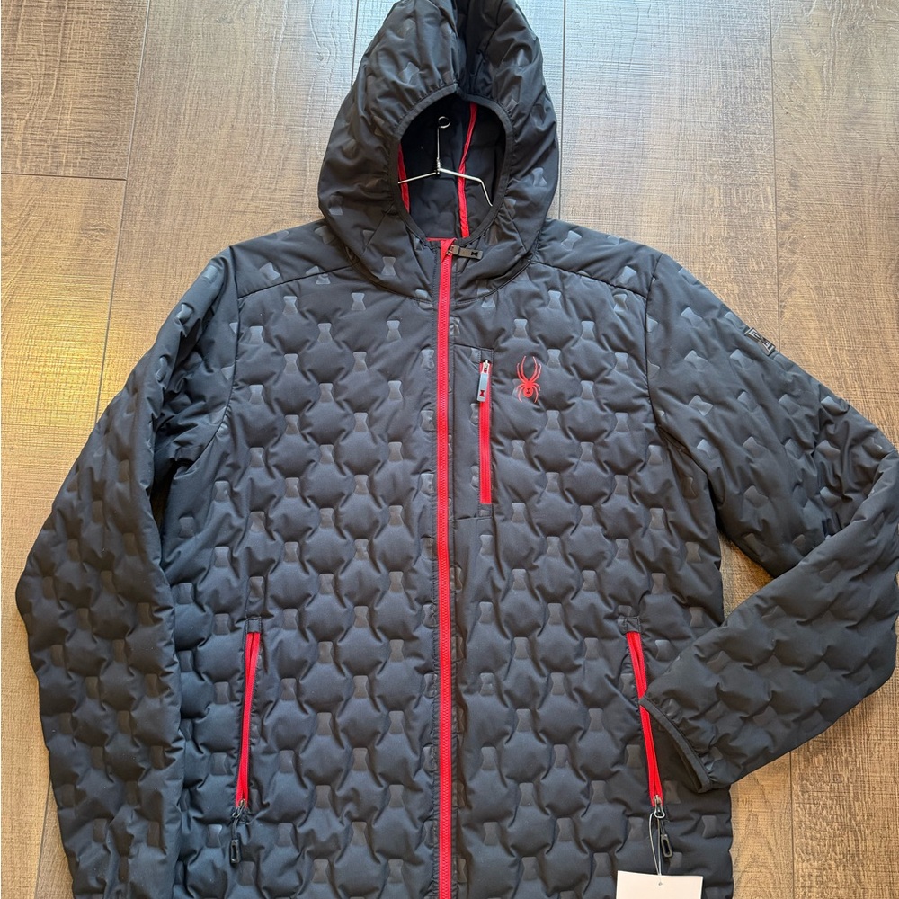Brand New Spyder Men's Zenith Hooded Down Puffer Jacket with tags